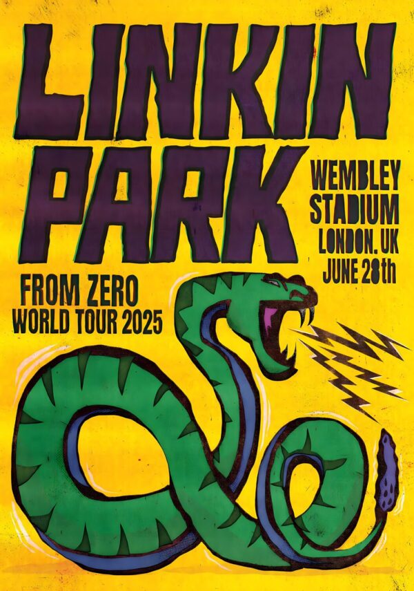 LINKIN PARK From Zero 2025 UK Tour LONDON Wembley Stadium Poster Print