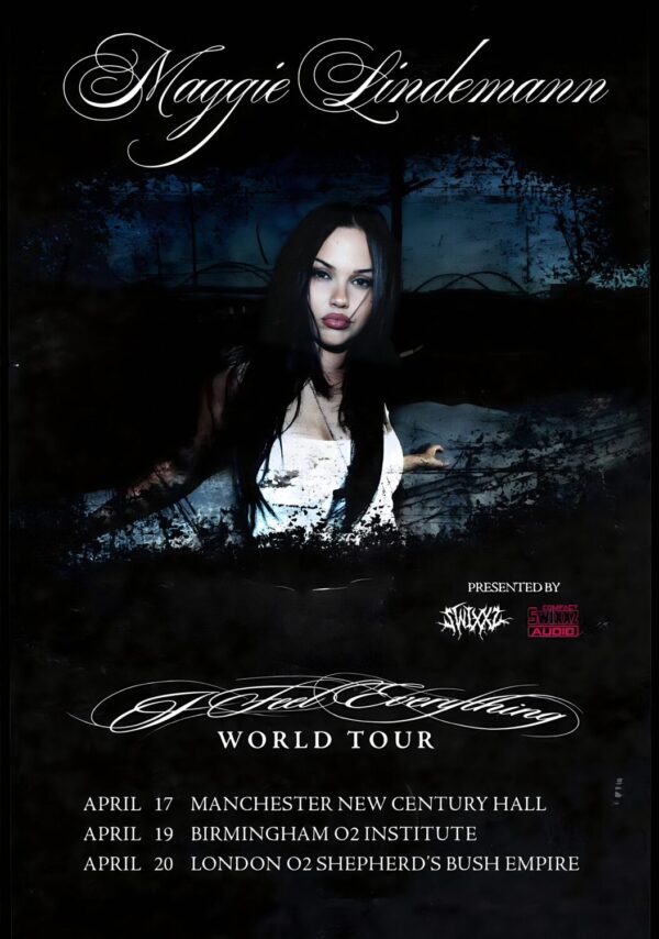 MAGGIE LINDEMANN I Feel Everything 2026 UK Tour MANCHESTER - BIRMINGHAM - LONDON Poster Print