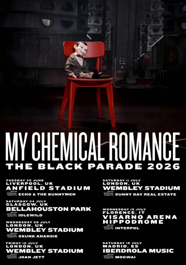 MY CHEMICAL ROMANCE The Black Parade 2026 UK & Europe Tour Poster Print