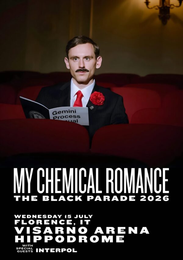 MY CHEMICAL ROMANCE The Black Parade 2026 Tour FLORENCE Visarno Arena Poster Print