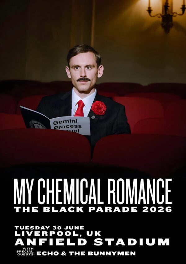 MY CHEMICAL ROMANCE The Black Parade 2026 Tour LIVERPOOL Anfield Stadium - 30 June 2026 Poster Print