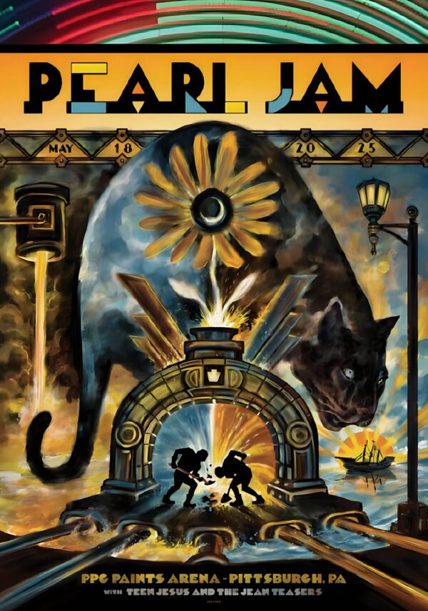 PEARL JAM Dark Matter 2025 Tour PITTSBURGH PPG Paints Arena Poster Print