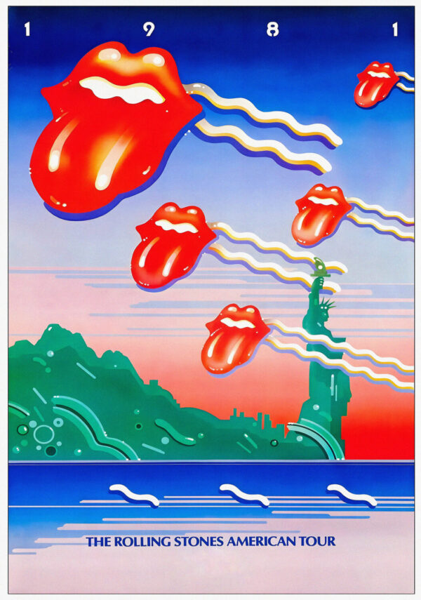 ROLLING STONES Tattoo You 1981 American Tour Poster Print