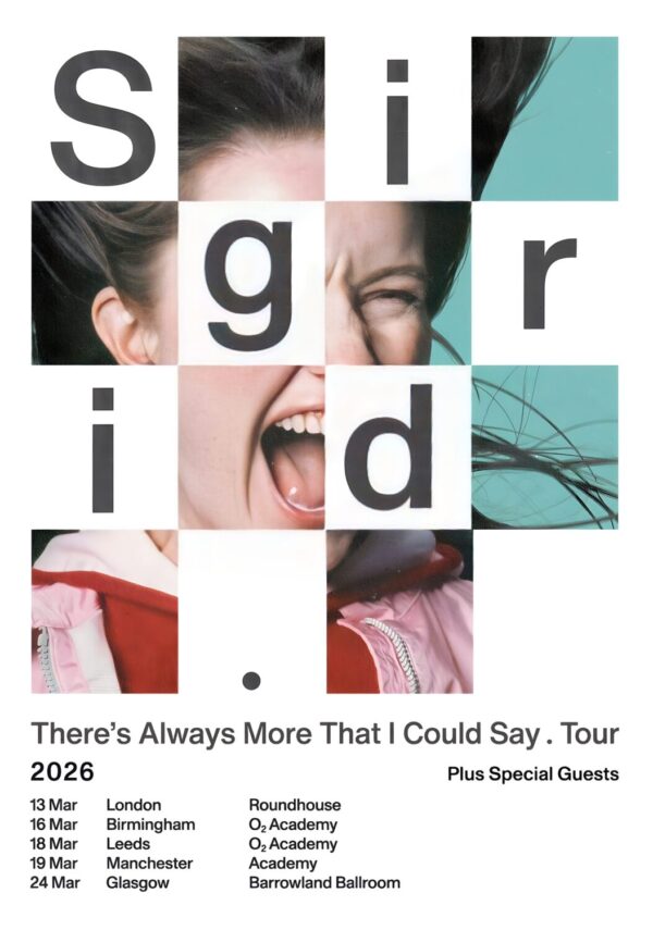 SIGRID There's Always More That I Could Say 2026 UK Tour Poster Print