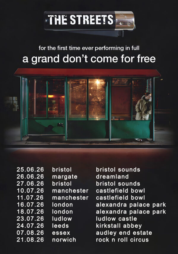 THE STREETS A Grand Don't Come For Free 2026 UK Summer Tour Poster Print