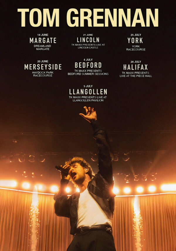 TOM GRENNAN Everywhere I Went 2026 Live Summer UK Tour Poster Print