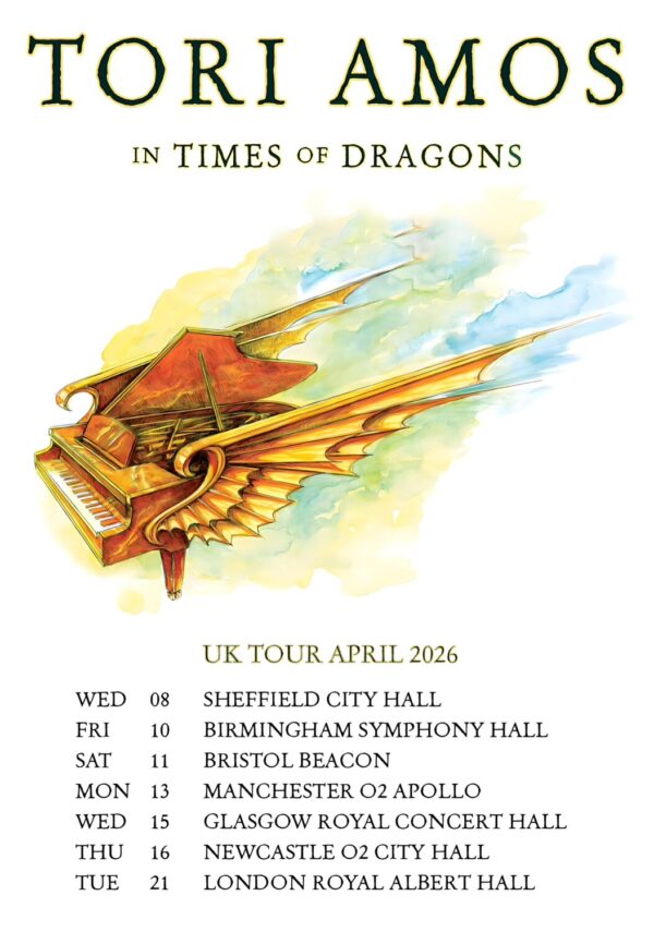 TORI AMOS In Times of Dragons 2026 UK Tour Poster Print