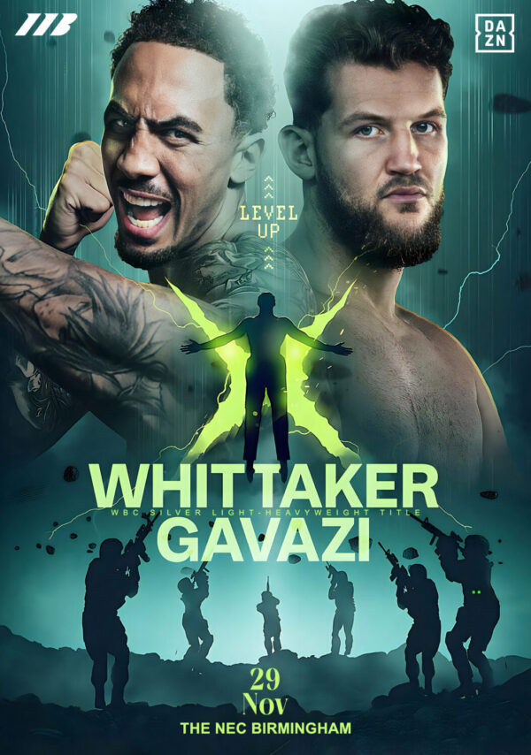 BEN WHITTAKER vs. BEN GAVAZI 2025 Birmingham Boxing Fight Poster Print