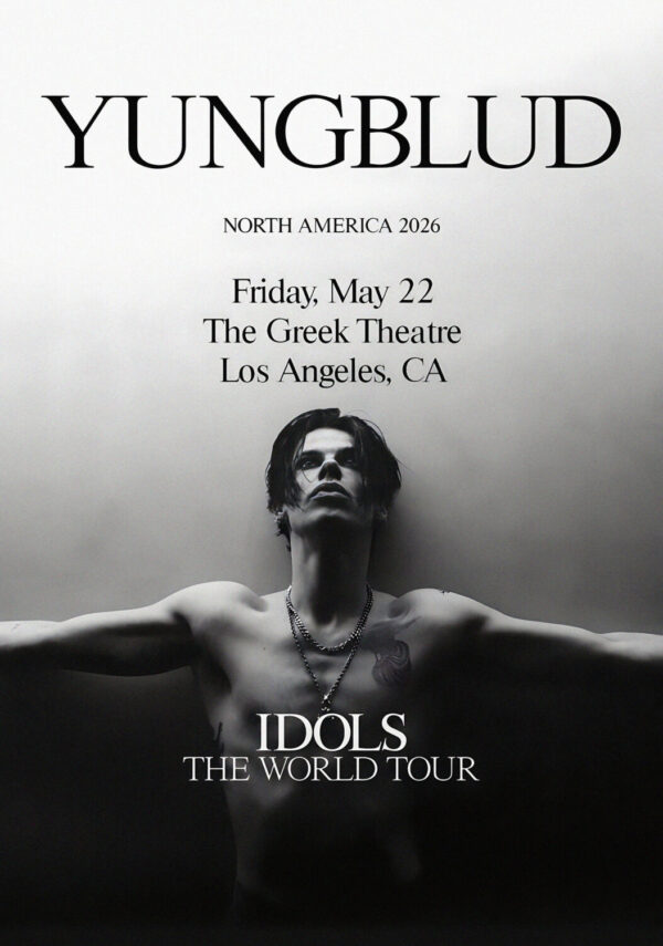 YUNGBLUD Idols 2026 North America Tour LOS ANGELES The Greek Theatre Poster