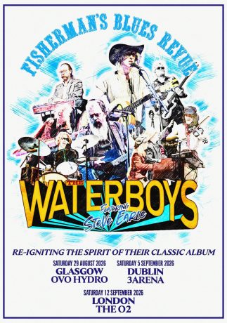 THE WATERBOYS Fisherman's Blues 2026 Tour GLASGOW - LONDON - DUBLIN Poster