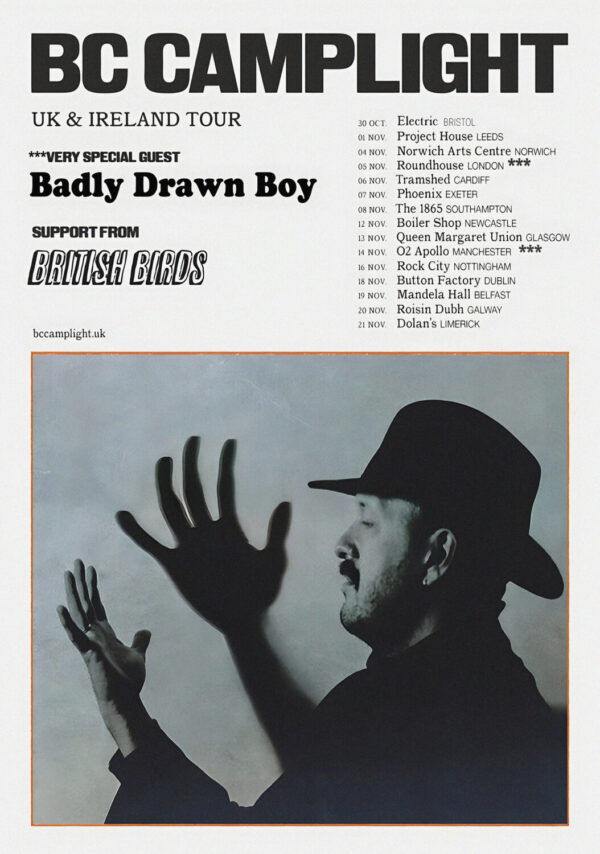 BC CAMPLIGHT A Sober Conversation 2025 UK & Ireland Tour Poster