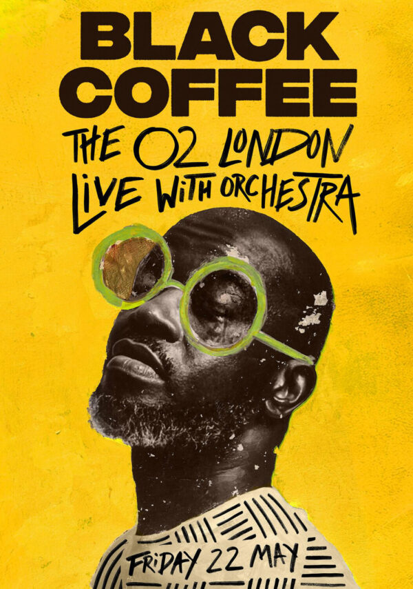 BLACK COFFEE Live With Orchestra 2026 Tour LONDON The O2 Arena Poster