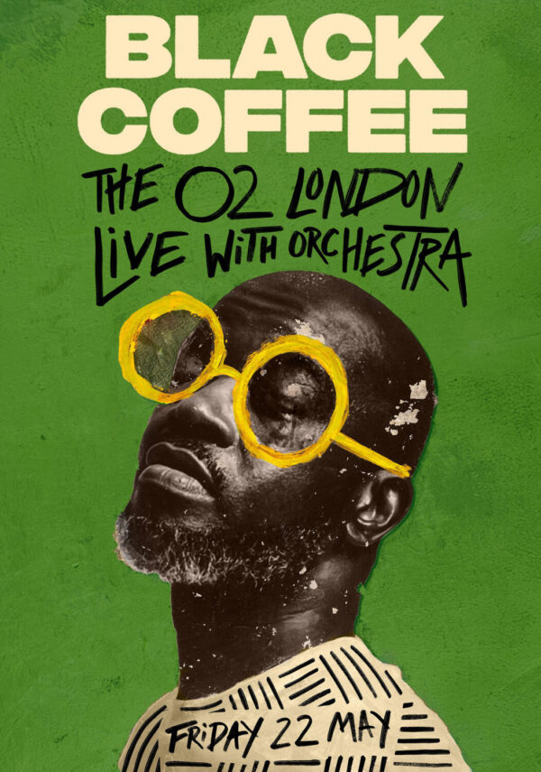 BLACK COFFEE Live With Orchestra 2026 Tour LONDON The O2 Arena Poster