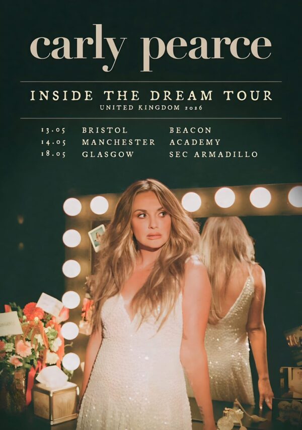 CARLY PEARCE Inside The Dream 2026 UK Tour Poster Print