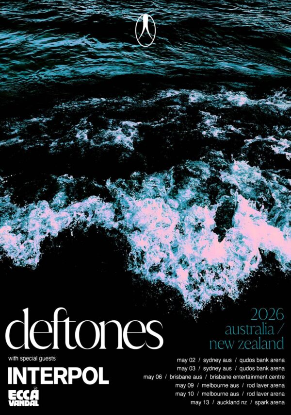 DEFTONES Private Music 2026 Australia & New Zealand Tour Poster