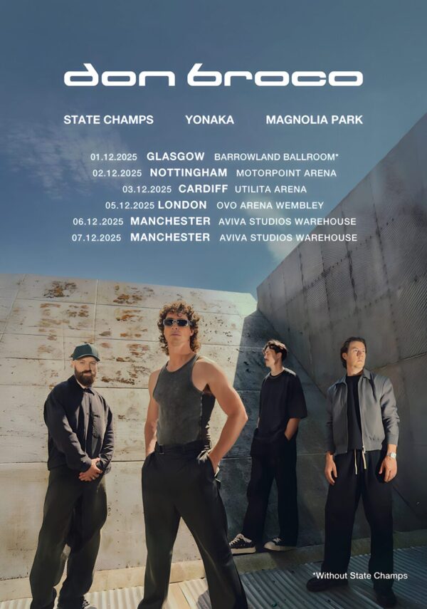 DON BROCO Cellophane 2025 Winter UK Tour Poster Print