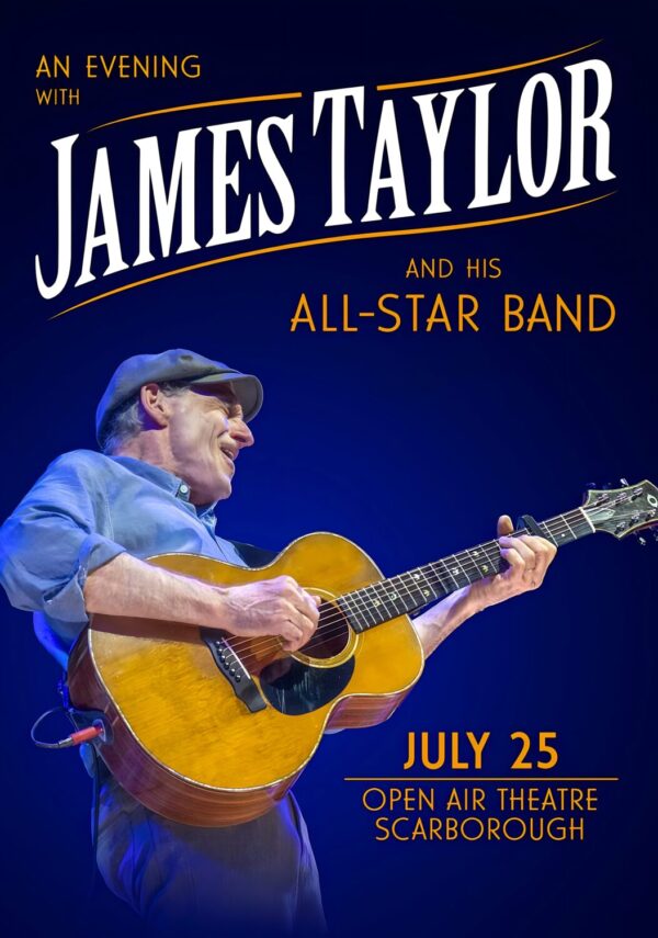 JAMES TAYLOR An Evening With 2026 UK Tour SCARBOROUGH Open Air Poster