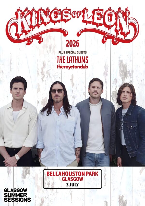 KINGS OF LEON Can We Please Have Some Fun 2026 UK Tour GLASGOW Bellahouston Park Poster