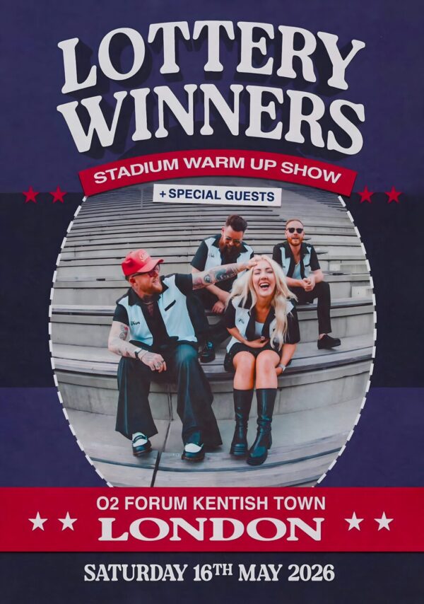 LOTTERY WINNERS (band) Koko Stadium 2026 Warm Up Show LONDON Kentish Town Poster