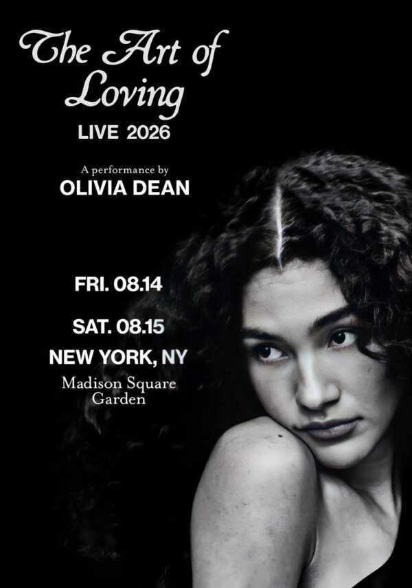 OLIVIA DEAN The Art Of Loving 2026 Tour NEW YORK Madison Square Garden Poster