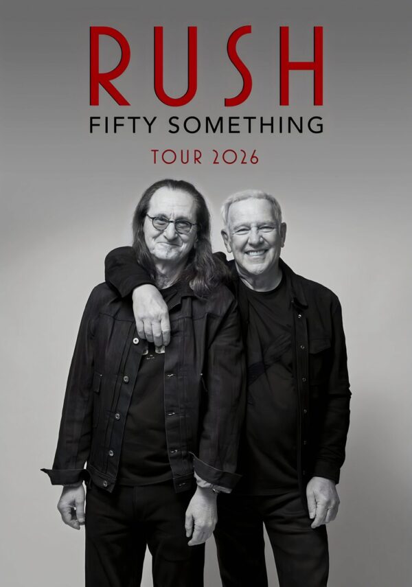 RUSH (band) Fifty Something 2026 World Tour Photo Poster