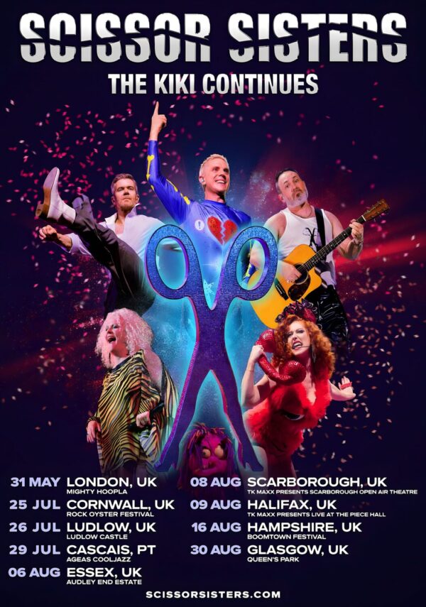 SCISSOR SISTERS The Kiki Continues 2026 UK Tour Poster