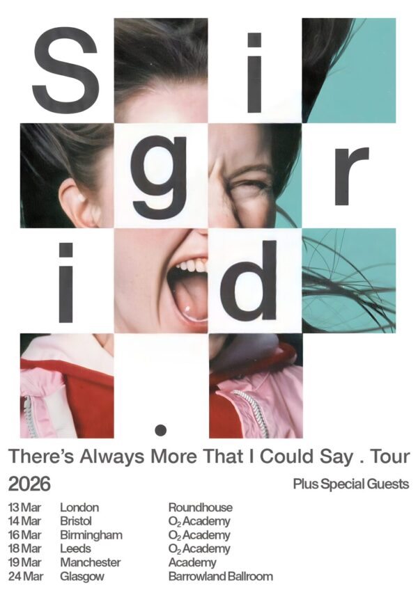 SIGRID There's Always More That I Could Say 2026 UK Tour Poster