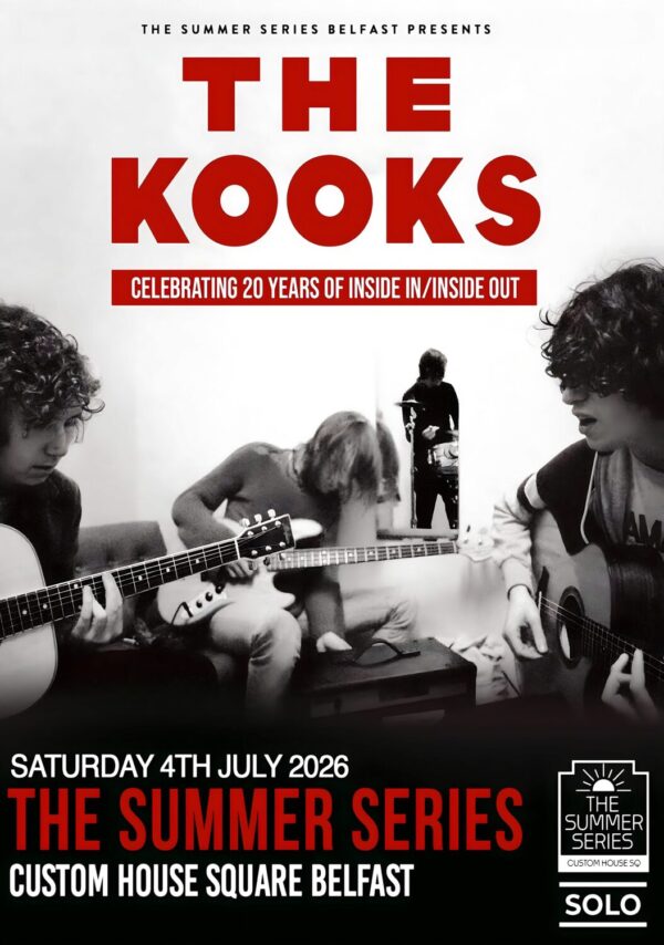 THE KOOKS Inside In/Inside Out 2026 Ireland Tour BELFAST Custom House Poster