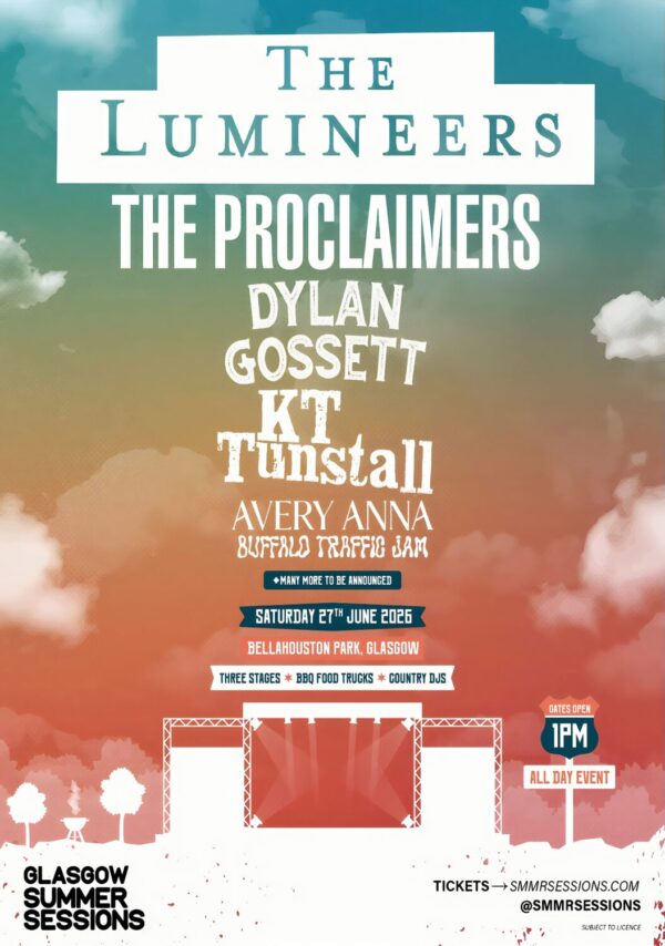 THE LUMINEERS The Automatic Summer Sessions 2026 Tour GLASGOW Bellahouston Park Poster