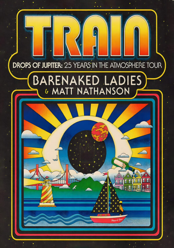 TRAIN (band) Dopes of Jupiter 2025 World Tour Poster