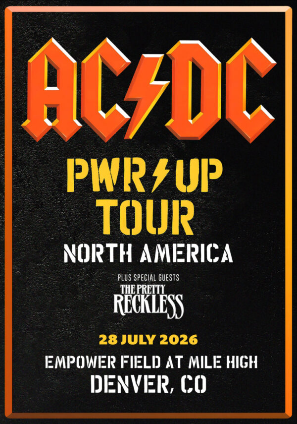 AC/DC Power Up (PWR UP) 2026 Tour DENVER Empower Field at Mile High Poster Print