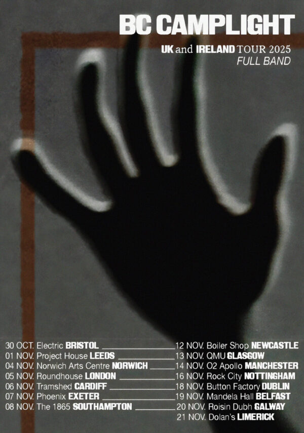 BC CAMPLIGHT A Sober Conversation 2025 UK & Ireland Tour Poster