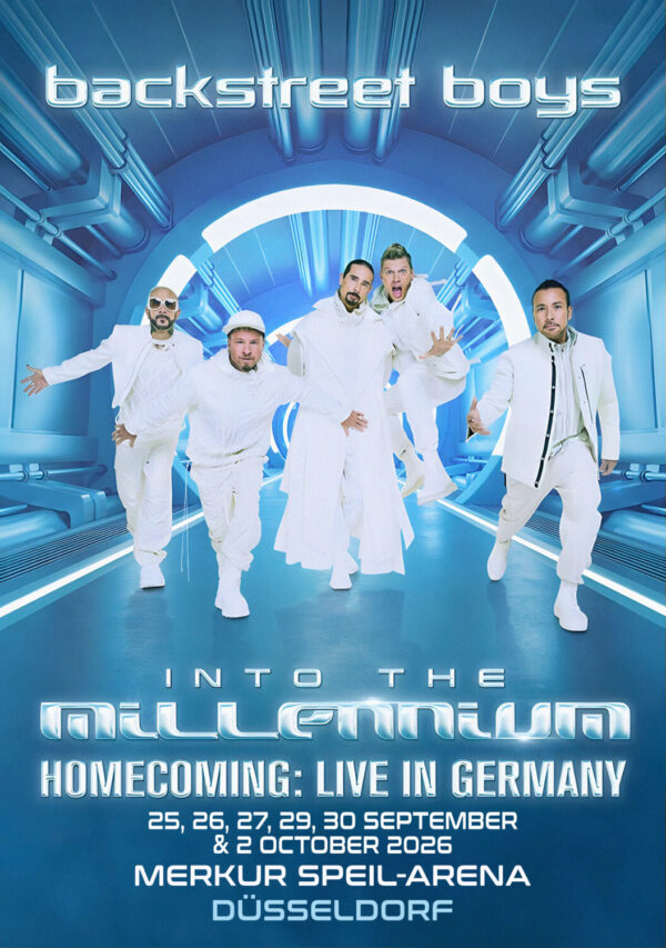 BACKSTREET BOYS Into The Millennium Homecoming Tour DUSSELDORF Merkur Spiel-Arena Poster