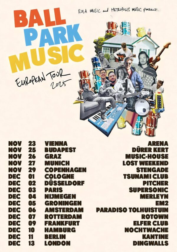 BALL PARK MUSIC Like Love 2025 UK & Europe Tour Poster