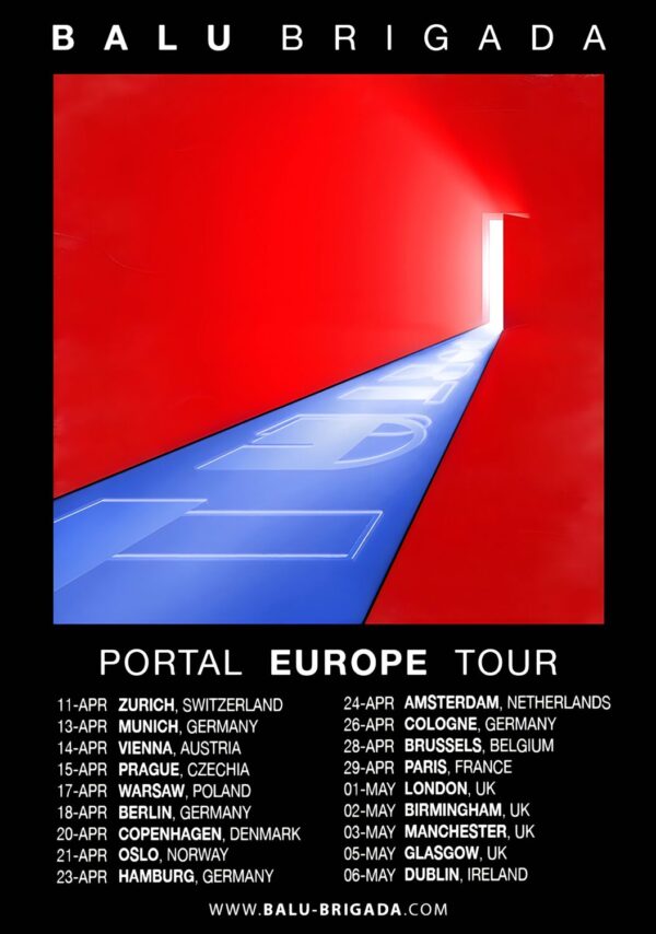 BALU BRIGADA Portal UK & Europe 2026 Tour Poster