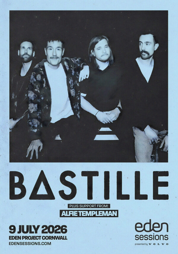 BASTILLE (band) "&" 2026 UK Tour CORNWALL Eden Project Summer Sessions Poster