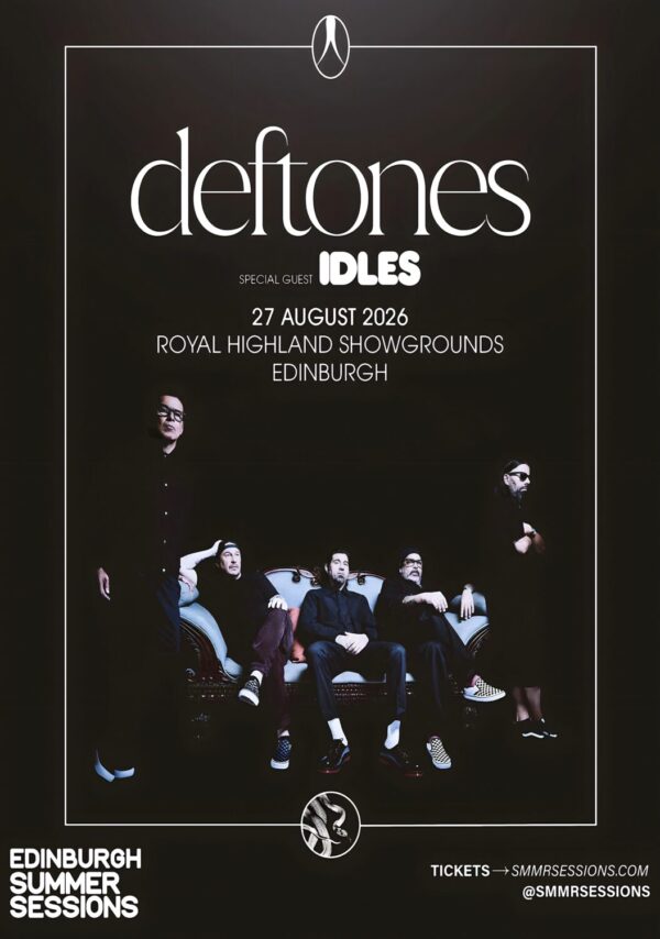 DEFTONES Private Music 2026 UK Tour EDINBURGH Summer Sessions Poster