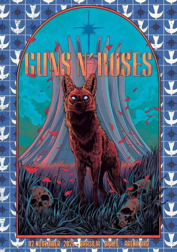 GUNS N ROSES Because You What You Want 2025 Tour BRASILIA Arena BRB Poster