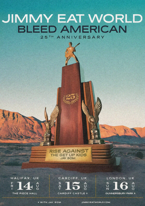 JIMMY EAT WORLD Bleed American 2026 25th Anniversary UK Tour Poster Print