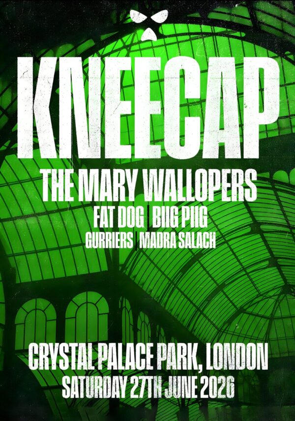 KNEECAP H.O.O.D. Summer Live 2025 UK Tour LONDON Crustal Palace Park Poster