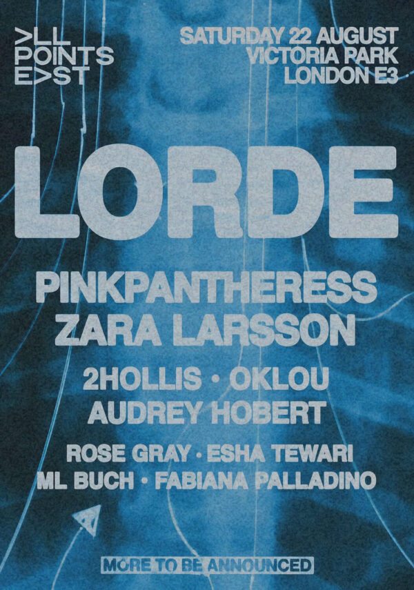 LORDE Virgin 2026 Tour All Points East LONDON Victoria Park Poster