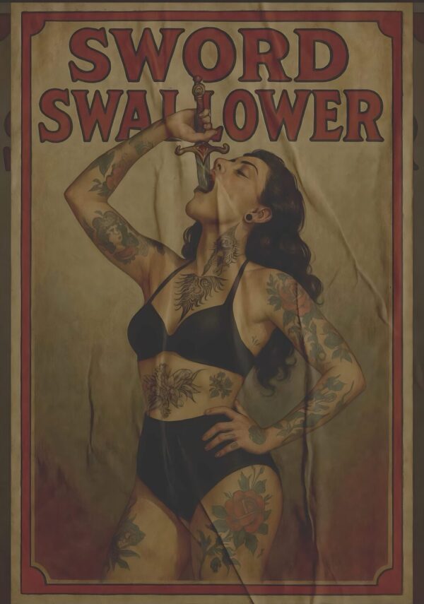 MOTLEY CRUE The Return of Carnival of Sins 2026 Tour Sword Wallower Poster