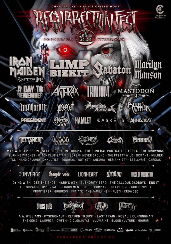 REPERCUSSION Festival 2025 Underworld - Caribou - Floating Points Line-up MANCHESTER Poster