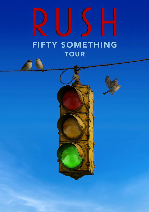 RUSH (band) Fifty Something 2026 Reunion Tour Poster