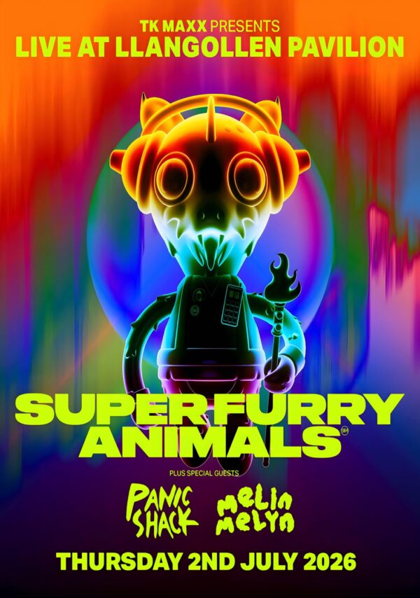 SUPER FURRY ANIMALS Live Summer 2026 UK Tour LLANGOLLEN Pavilion Poster