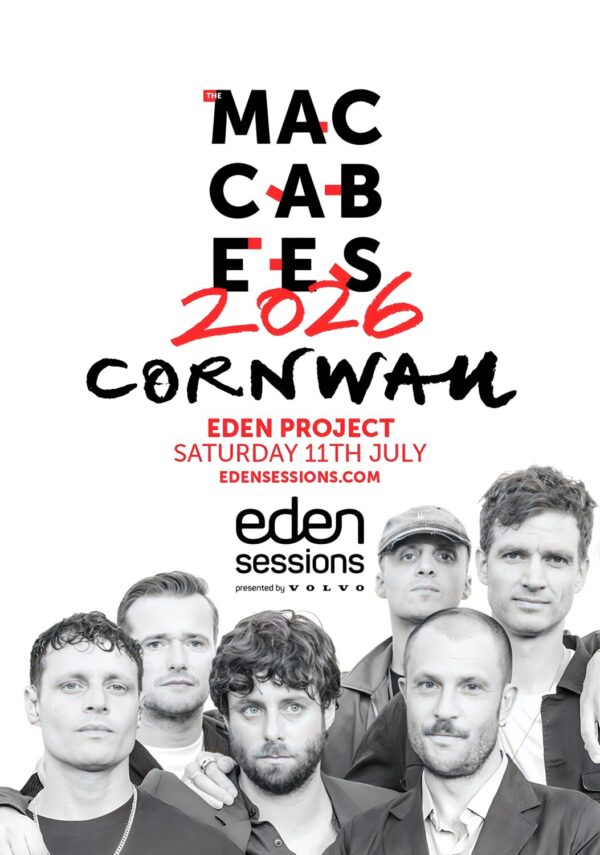 THE MACCABEES Live Summer 2026 Tour CORNWALL Eden Project Poster