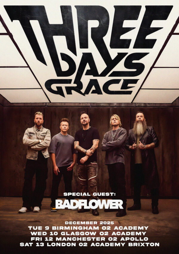 THREE DAYS GRACE Alienation 2025 UK Tour Poster Print