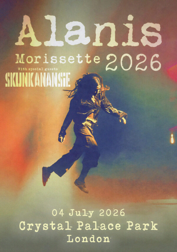 ALANIS MORISSETTE Live Summer 2026 UK Tour LONDON Crystal Palace Park Poster Print