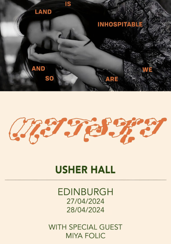MITSKI Land Is Inhospitable And So Are We 2024 UK Tour EDINBURGH Usher Hall Poster Print