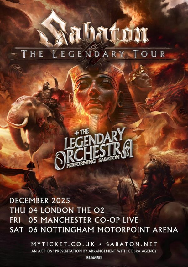 SABATON The Legendary 2025 UK Tour Poster Print